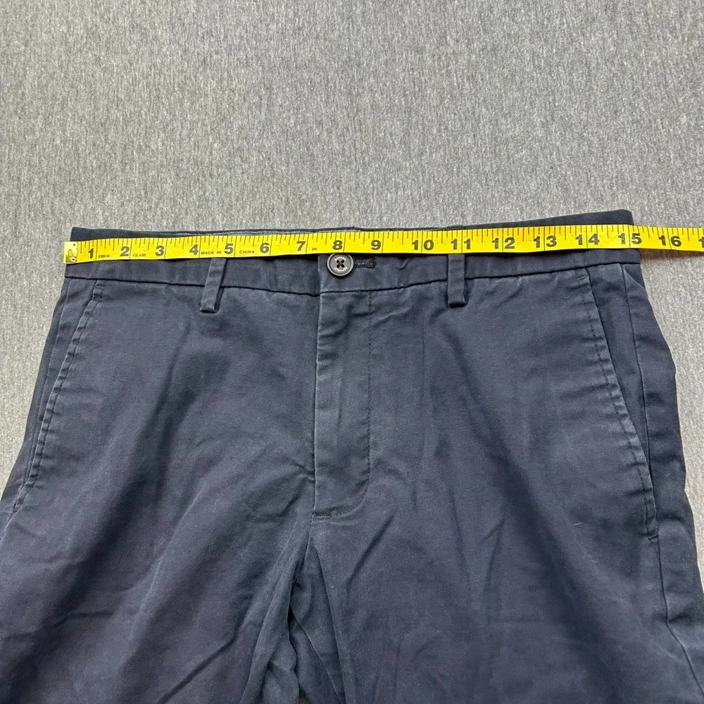Banana Republic Mason Chino Flat Front Pants Mens 29x32 (30x30) Navy Blue